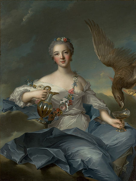 Jjean-Marc nattier Louise Henriette de Bourbon-Conti, Countess-Duchess of Orleans, as Hebe